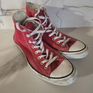 Converse Chuck Taylor All Star Red High Top Sneakers Shoes M9621C Size 9